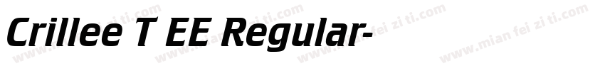 Crillee T EE Regular字体转换